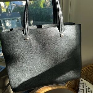 Lonchamp Le Foulonne Leather Top Handle + crossbody bag